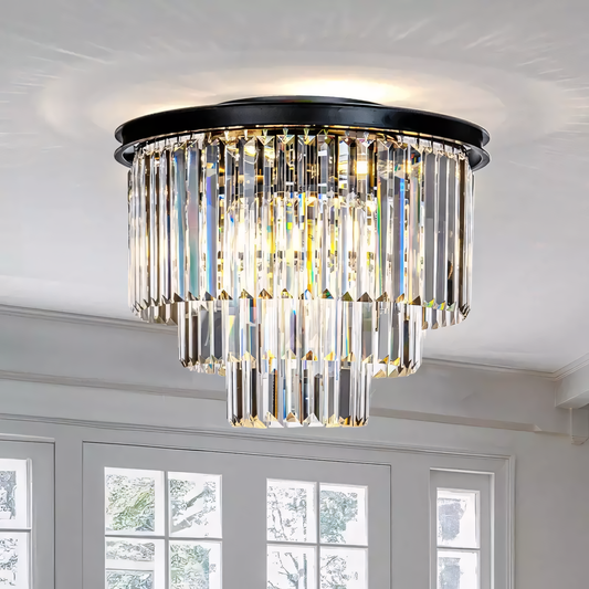 Modern Luxurious 3 Tier Crystal Chandelier