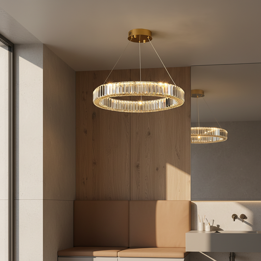 Modern Circular Led Crystal Chandelier