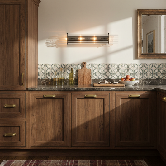 Modern Luxury Ribbed Crystal Double Sconce