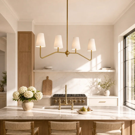 Clover Farmhouse 4-Light Kitchen Island Chandelier