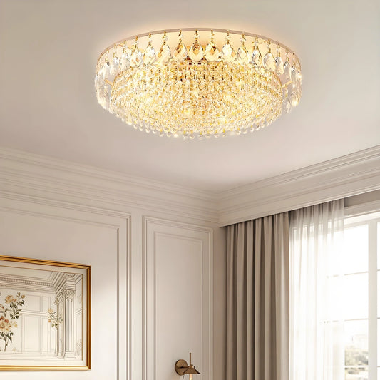 Elegant Crystal Round Ceiling Light