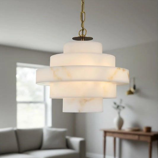 Jose Modern Multi-Layer Alabaster Pendant Light