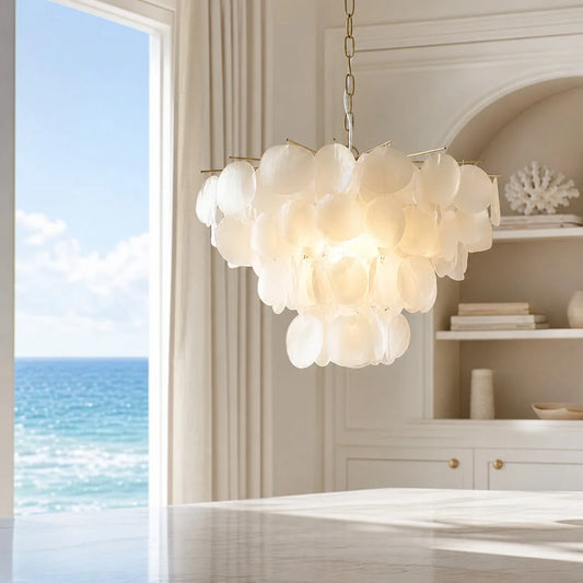 Leslie Luxury Natural Shell Metal Chandelier (3).webp__PID:8b3319c6-c519-4bc8-bdd1-061e750a4731