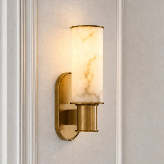 Luxury Alabaster Marble Wall Sconce