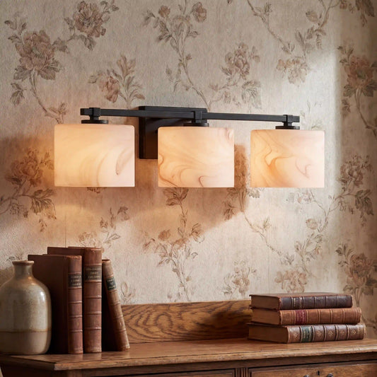 Mather 3-Light Matte Black Bathroom Vanity light