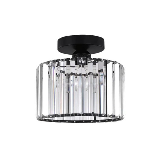 Modern Crystal Cylindrical Glass Ceiling Light