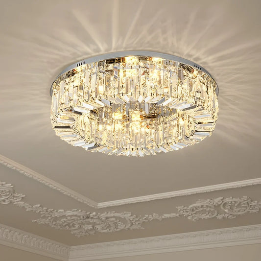 Celeste Luxury Crystal Flush Mount Ceiling Light