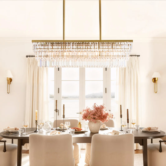 Modern Stylish Crystal Linear Chandelier