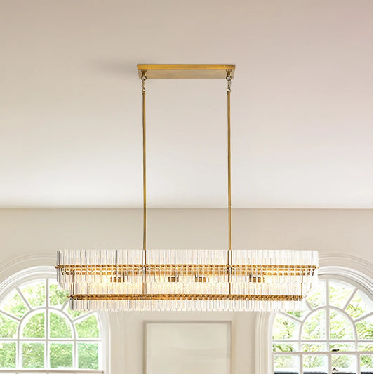 Modern Elegant Crystal Linear Chandelier