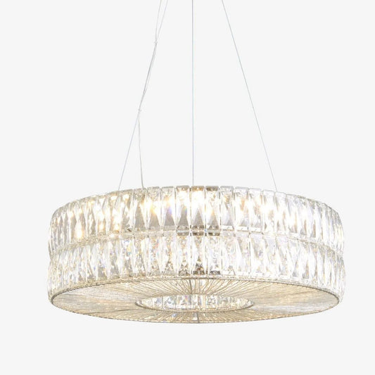 Elegant Crystal-Effect Glass Pendant Light