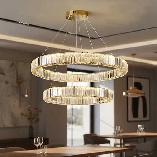 Modern Circular Led Crystal Chandelier