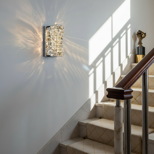 Postmodern Luxury Crystal LED Wall Light