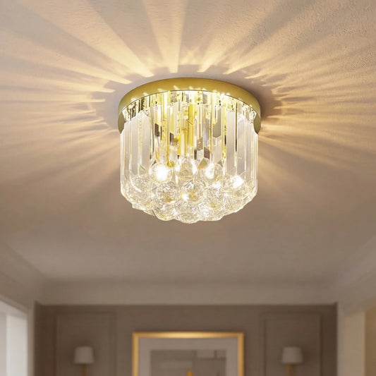 Modern Luxury Crystal Flush Mount Ceiling Light