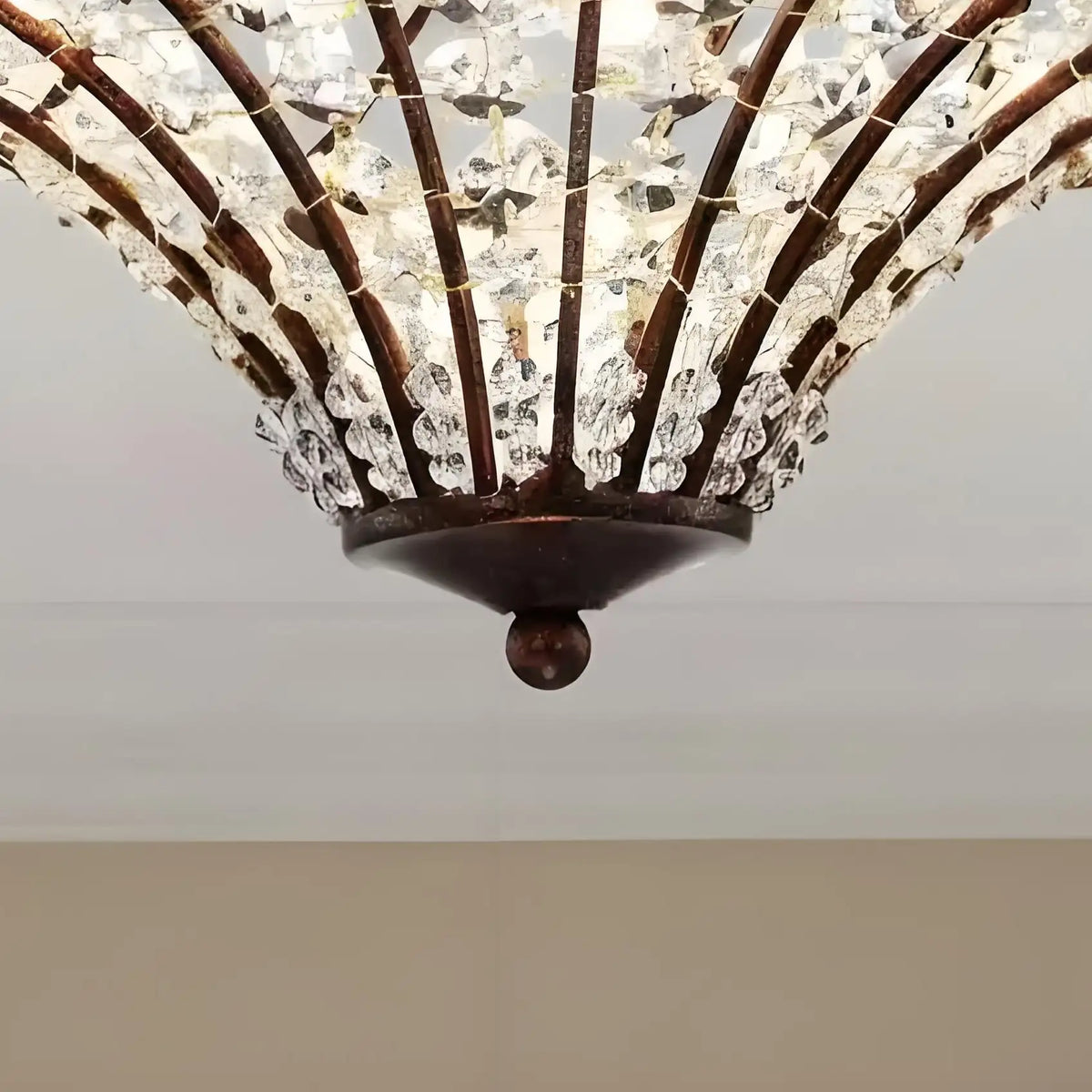 Caius Vintage Rustic 4-Light Crystal Bronze Ceiling Lightxj3.webp__PID:216a5216-4112-4160-a681-7ca1e3515628