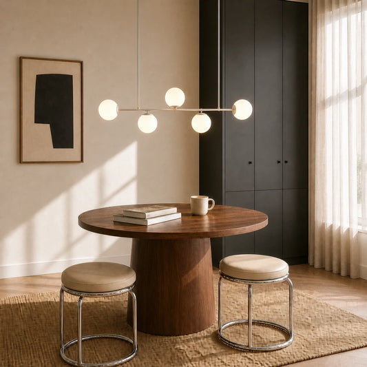 Elvarith Modern Glass Orb Pendant Light