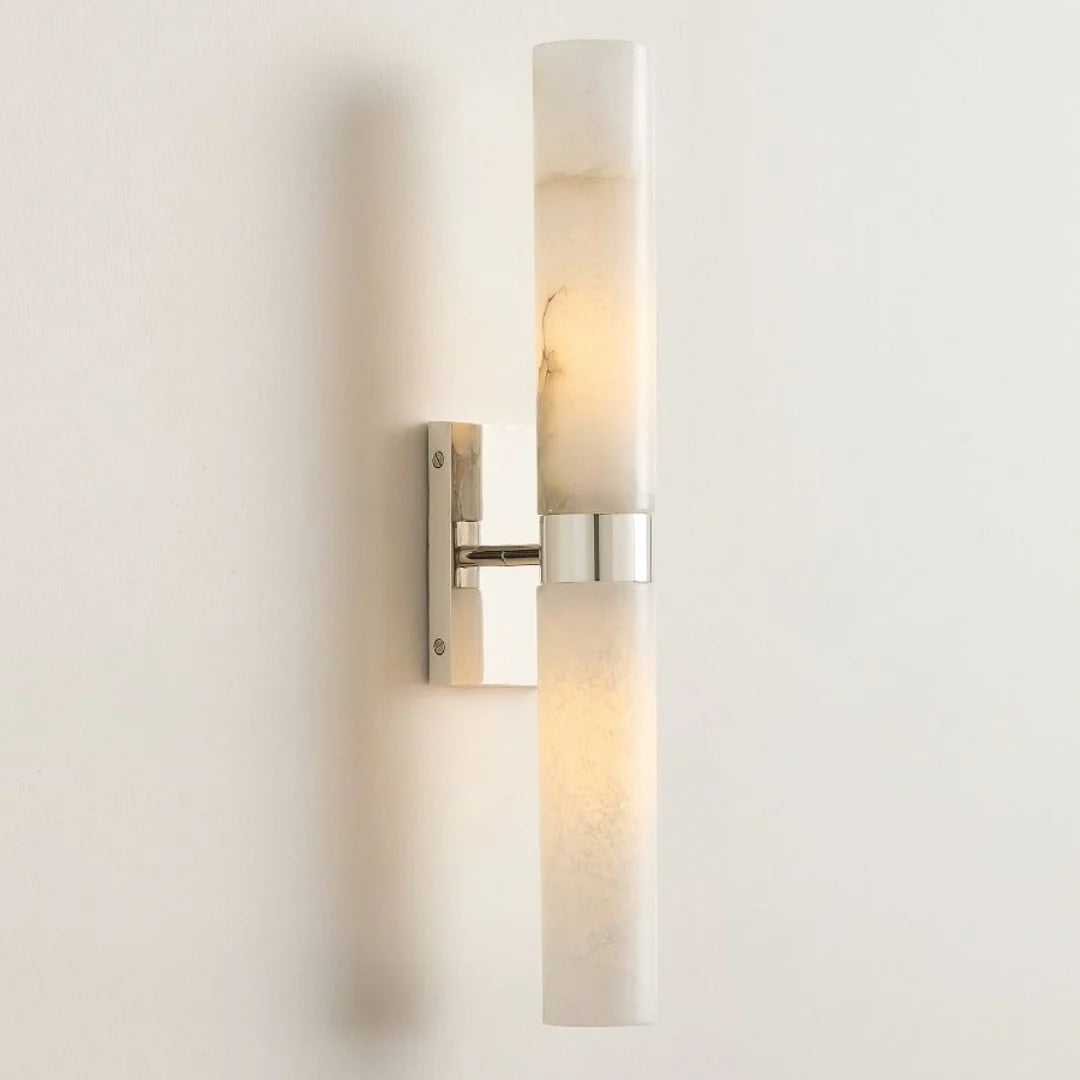 Marcellus Modern Alabaster Double Tube Wall Sconce nickel.webp__PID:fd16a378-f126-4f10-9677-72faf64de654