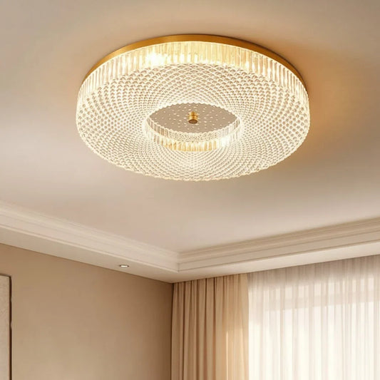 Modern Crystal LED Flush Mount Ceiling Light