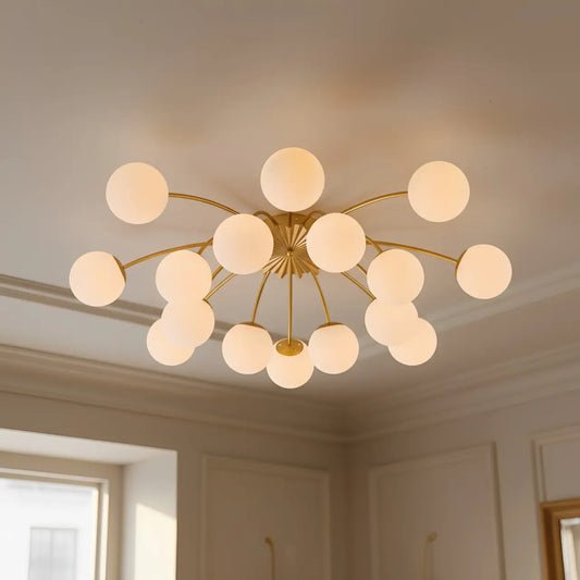 Modern Luxury Globe Glass Bubble Chandelier