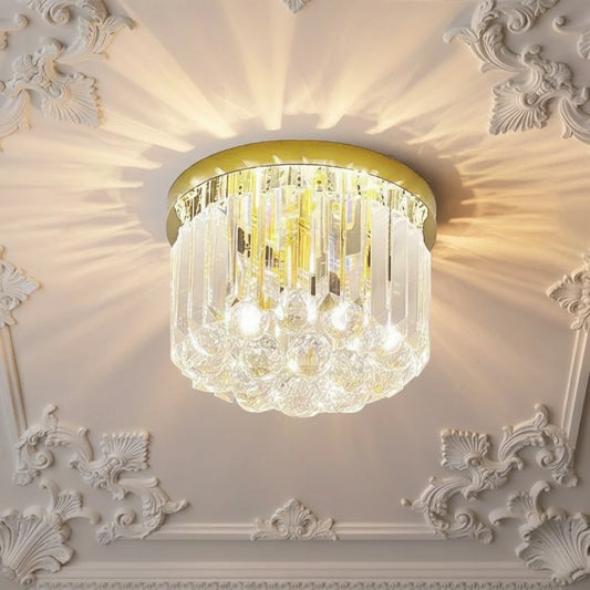 Modern Luxury Crystal Flush Mount Ceiling Light