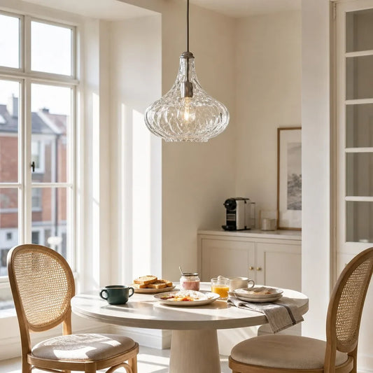 Ragnar Modern Water Ripples Glass Pendant Light