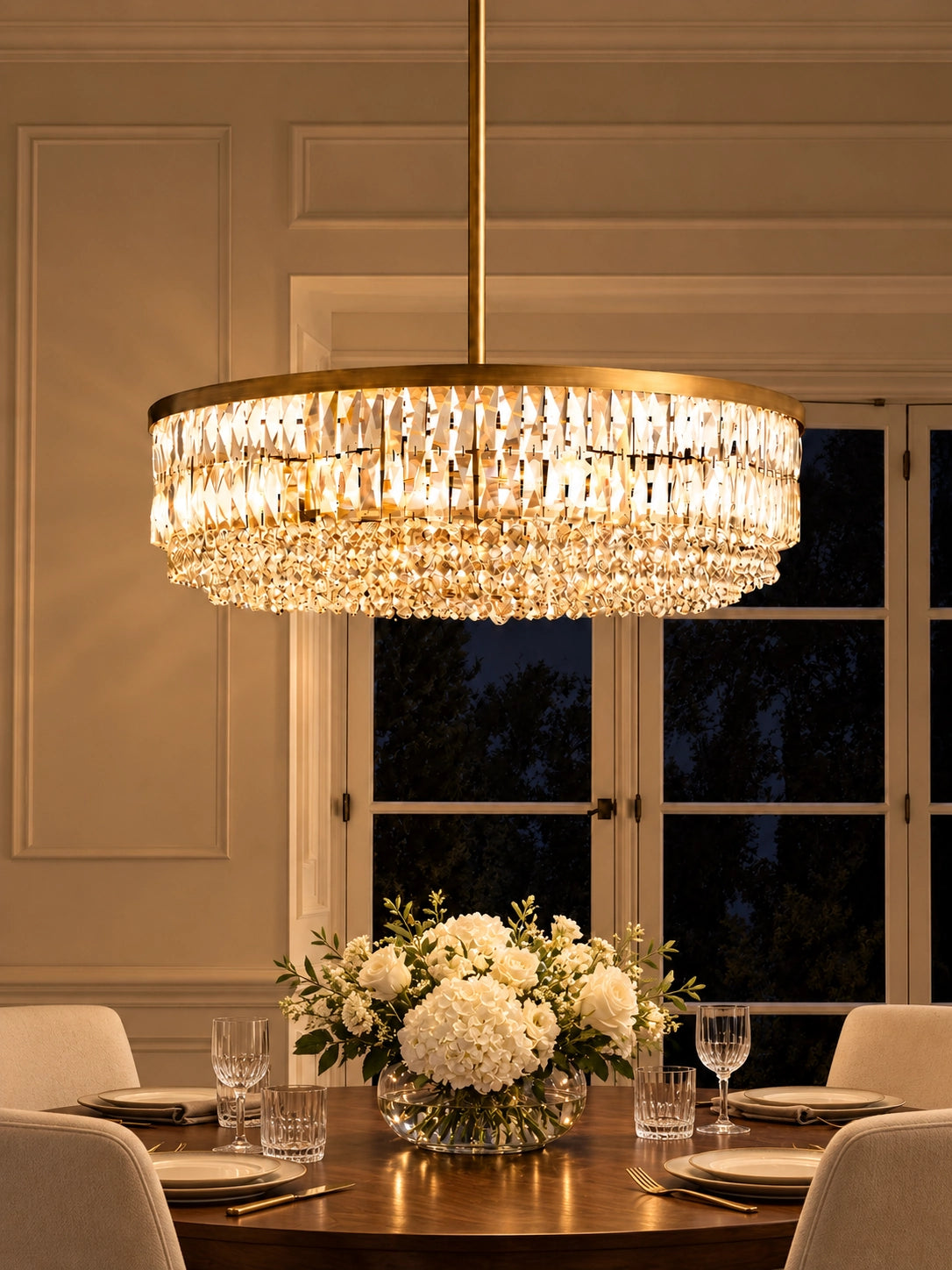 Round Crystal Chandeliers