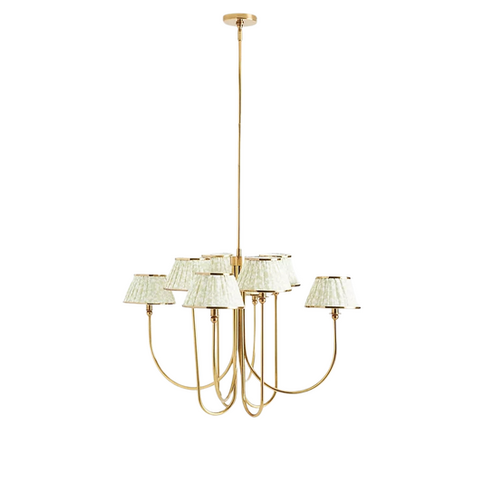 Vintage Layered Floral Print Fabric Chandelier