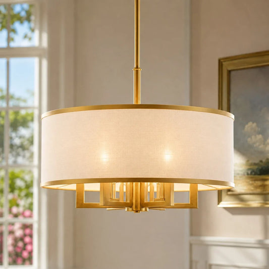 Winry 7-Light Dimmable Drum Chandelier